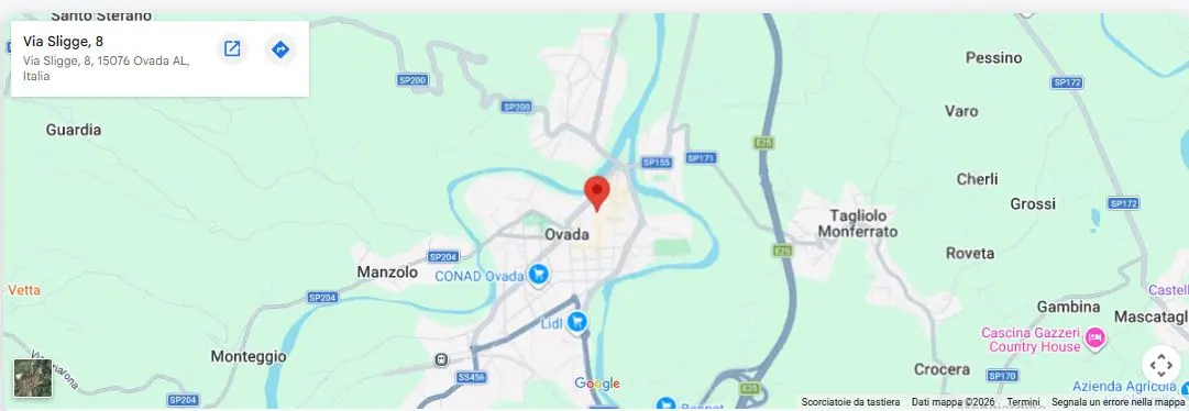 Mappa della sede di M&M Pulizie
