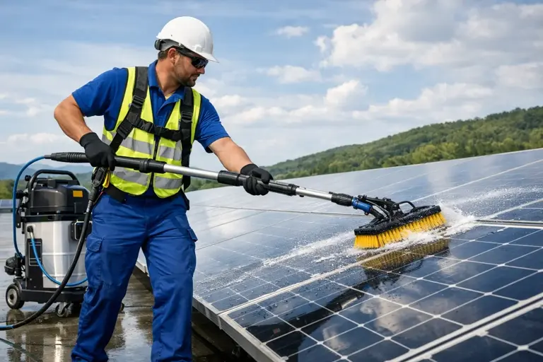 Pulizia professionale pannelli fotovoltaici a Ovada (AL) per massimizzare l'efficienza energetica